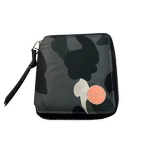 Shortylove Merchant Nylon Zip Square Wallet Grey Camo